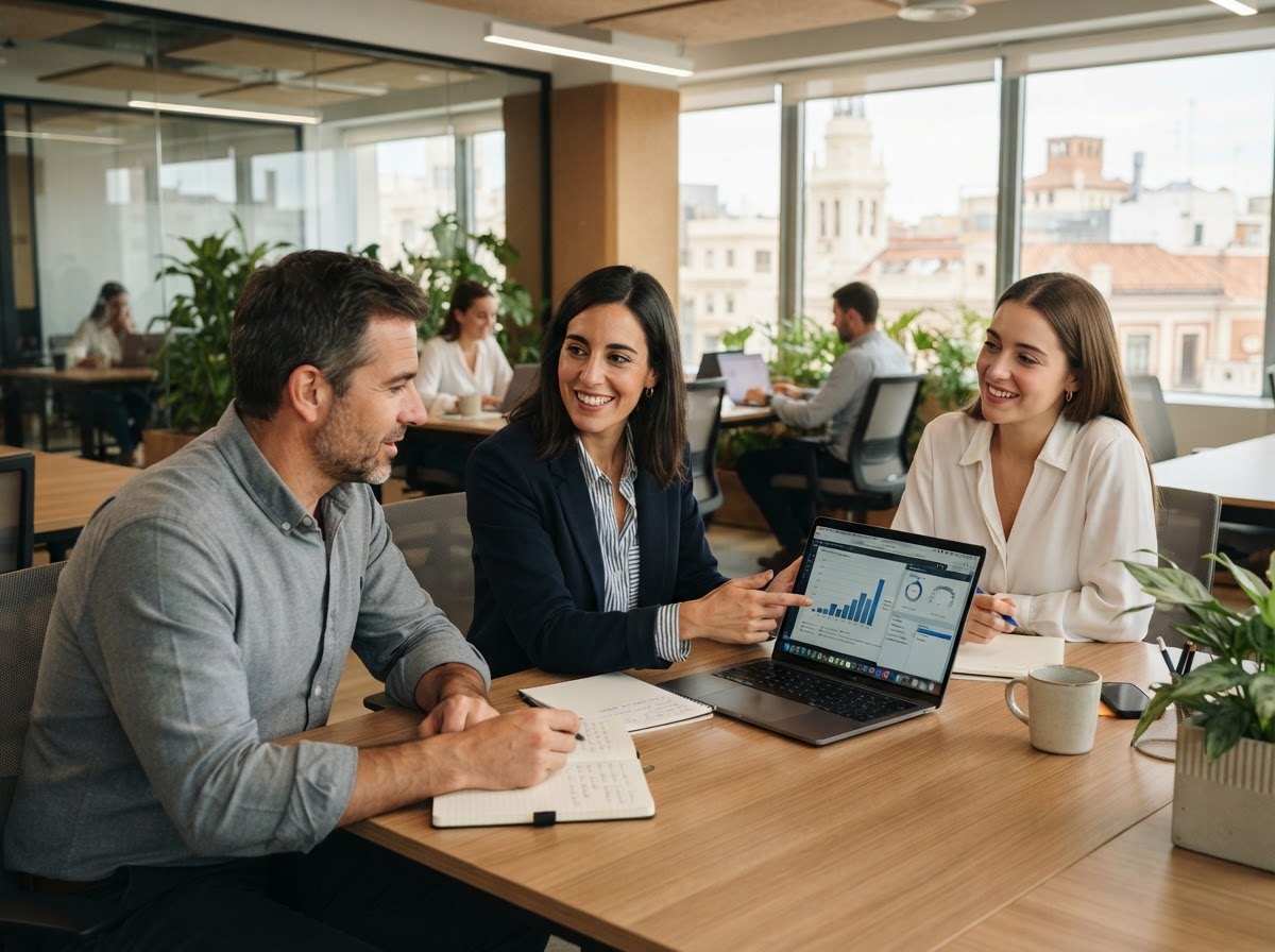 Riquecela, equipo analizando modelos de datos para la optimización de carteras